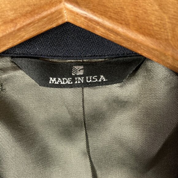 Vintage Polo University Club Ralph Lauren Double Breasted Blazer Mens 40R Blue * - Picture 3 of 16